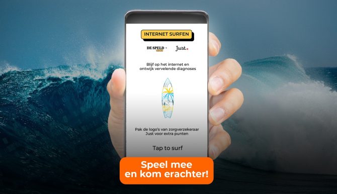 Tijdens je vakantie surfen op het internet voor een gezondheidsvraag. Hoelang houd je dat vol zonder de ergste diagnoses tegen te komen? Speel de game! cover