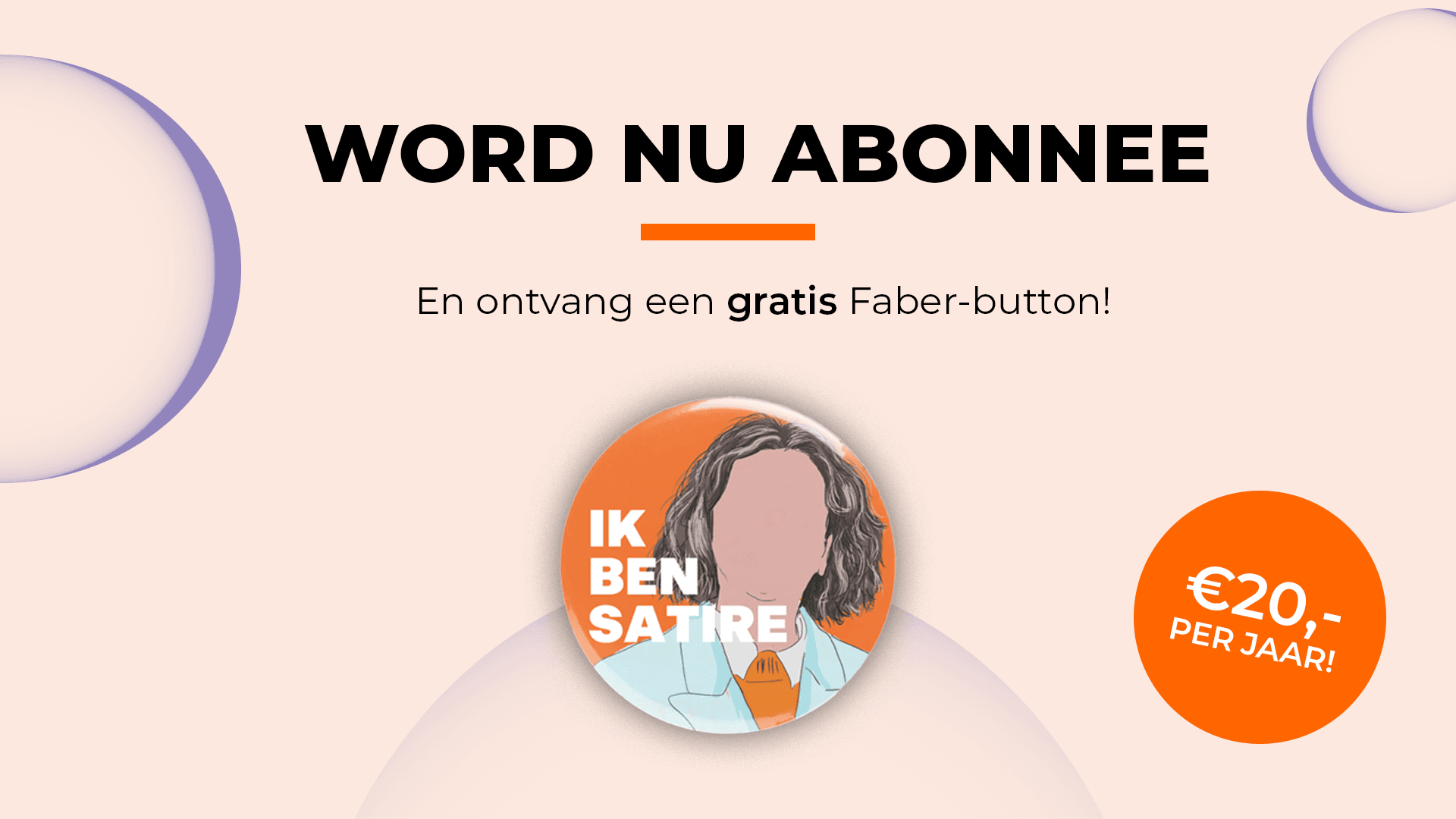 Word nu abonnee en ontvang een gratis Faber-button cadeau! cover