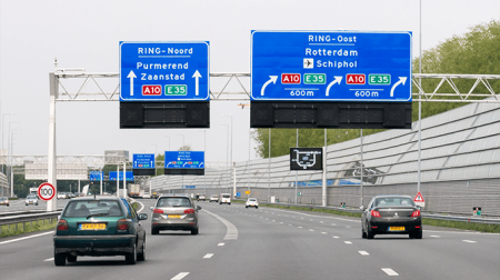 Vergistoerist vanmorgen aangereden op A10