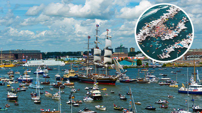 Sail 2025: botenparade van eeuwenoude schepen gaat ongetwijfeld uitmonden in gigantische fuikdag cover