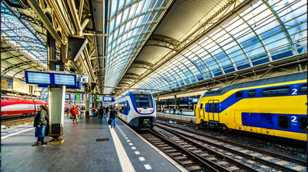 NS viert vandaag TRAIN Amsterdam met treinenparade op Centraal Station