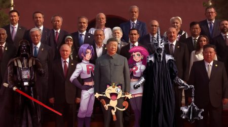 ​Ook Sauron, Darth Vader en Team Rocket aanwezig bij militaire parade China