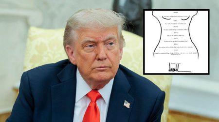 ​Brief met tekening van Trump aan Epstein gaat rond op social media: moet Iran zich zorgen maken?